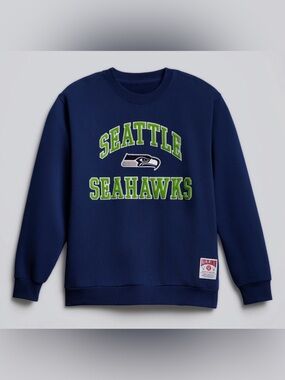 NFL & Lululemon Steady State Crew Seattle Seahawks in Club Blue Size Medium